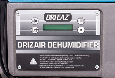 DrizAir_1200_Control_Panel